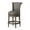 Reclaimed Oak Finish with Ronan Stone, variant on Maven Lane Pullman Counter Stool, Weathered Oak Finish w/ Sand Color Fabric Upholstery