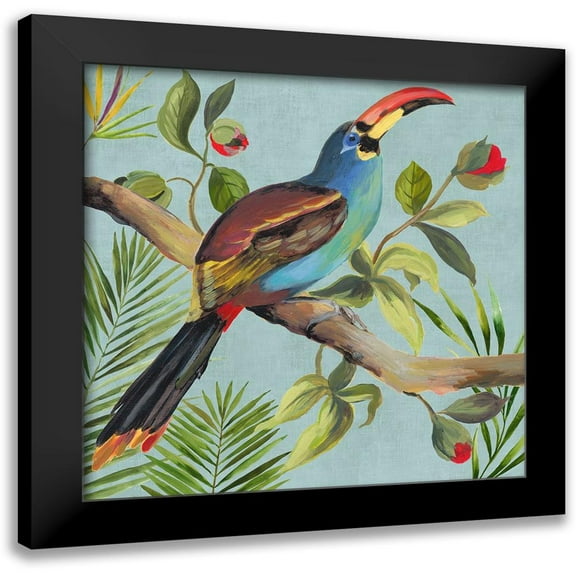 Wilson, Aimee 12x12 Black Modern Framed Museum Art Print Titled - Paradise Toucan I