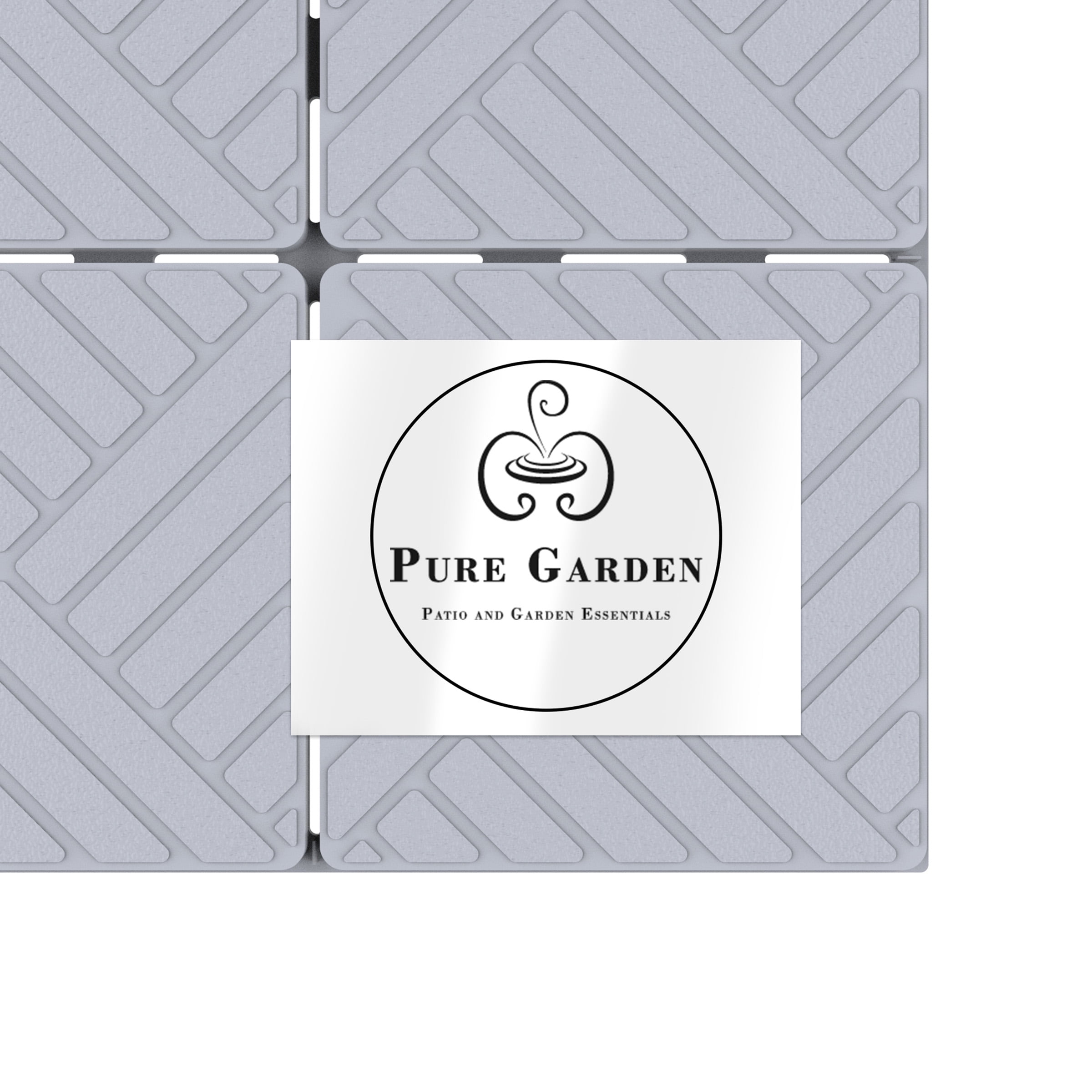 Patio and Deck Tiles 5 boxes 30 Tiles by Pure Garden (Grey)