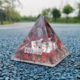 thumbnail image 2 of KLKCMS Pyramid Quicksand Pen Holder Office Desk Ornaments Dynamic White, 2 of 8