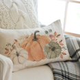thumbnail image 3 of Boho Pastel Orange Green White Pumpkin Fall Throw Pillow Cover 12x20 Inch Floral Autumn Farmhouse Thanksgiving Decorations Lumbar Decorative Throw Pillows Cases for Home Living Room Decor, 3 of 6