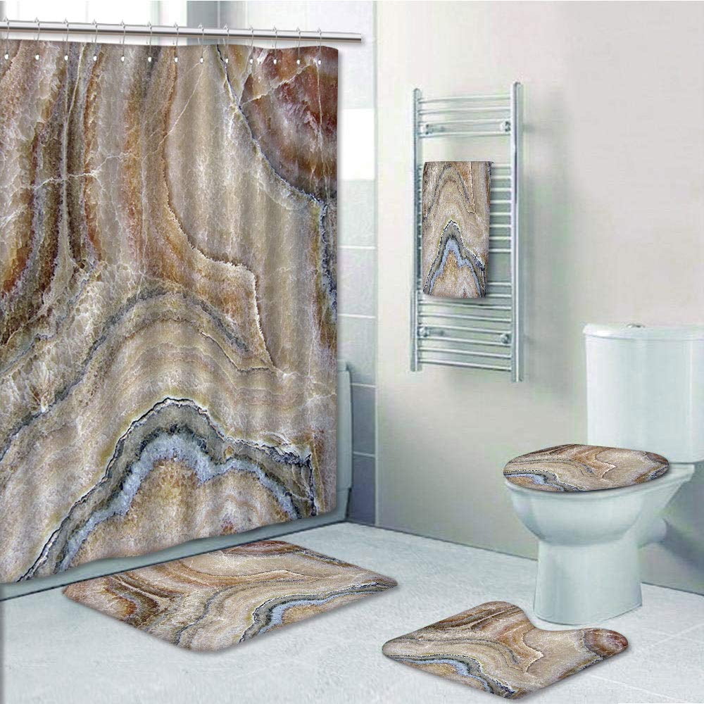 PRTAU Marble Surreal Onyx Stone Surface with Nature Artistic 5 Piece