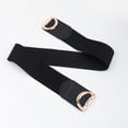 thumbnail image 3 of SWSMCLT Women's Stretch Belt For Dress Faux Leather Belt Travel Metal Buckle Thick Metal Spring Casual Fall Black One Size, 3 of 4