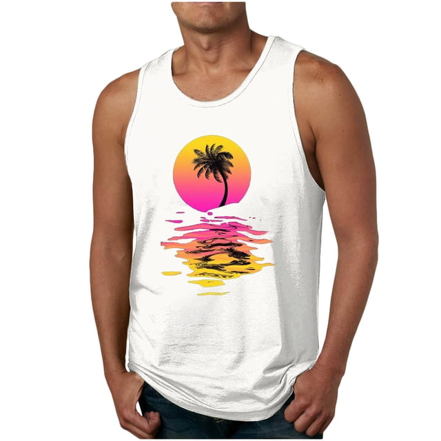 Camiseta para Hombres Nueva Camiseta Floral de Verano de los Hombres de Cuello Redondo Deportivo