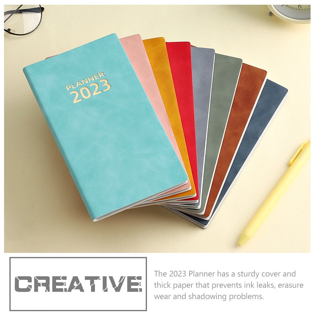 ETEREAUTY Pink 2023 Planner Notebook for Office Use Classic Minimalist Daily Organizer