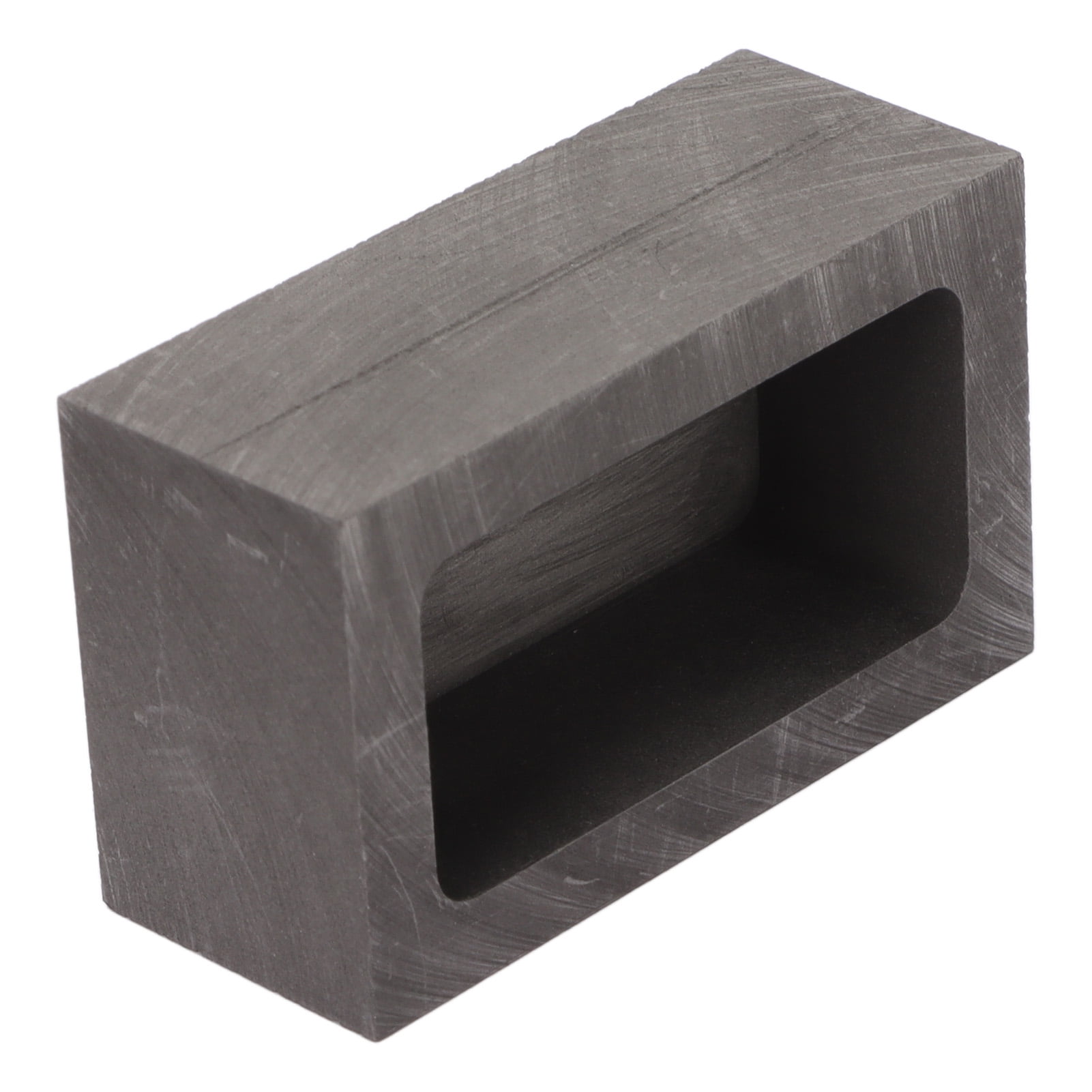 Metal bar in graphite mold stock image. Image of investment
