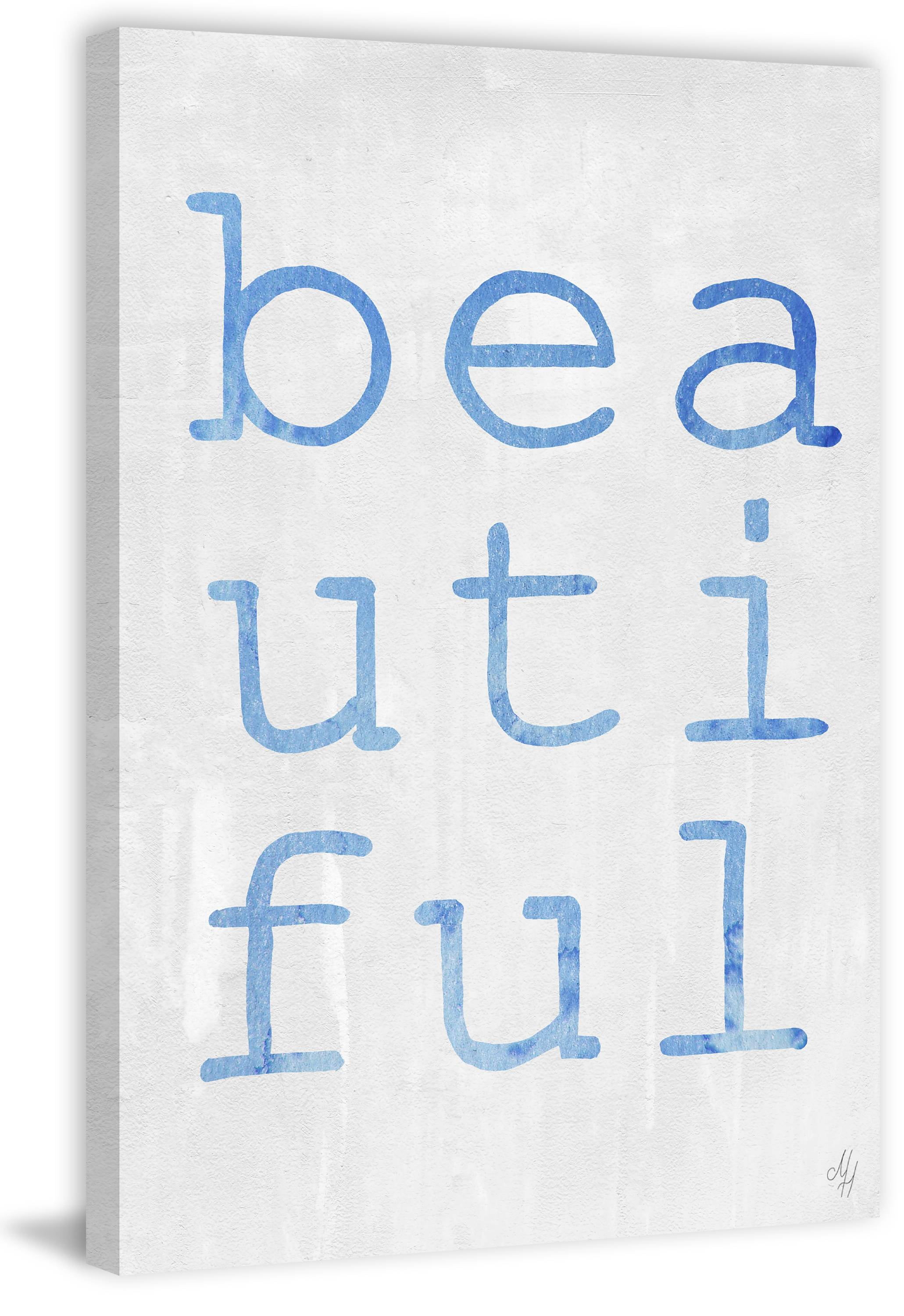 Marmont Hill Beautiful Indigo Canvas Wall Art