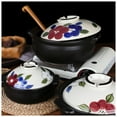 thumbnail image 6 of Japanese Donabe Ceramic Casserole Dish, Hot Pot Bowl Non-Stick Pot Casserole Pot With Lid Rice Cooker Handmade Sakura Simmering And Slow Braising for Steaming, 6 of 6