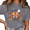 1-Gray, variant on I Put the BOO in Boujee Web Pumpkin Casual Tee for Women Crew Neck Short Sleeve
