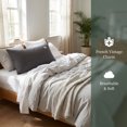 thumbnail image 2 of Unique Bargains 2 Pack Cotton Smooth Cooling Pillow Cases Envelope Closure Dark Gray-Gray, 2 of 5