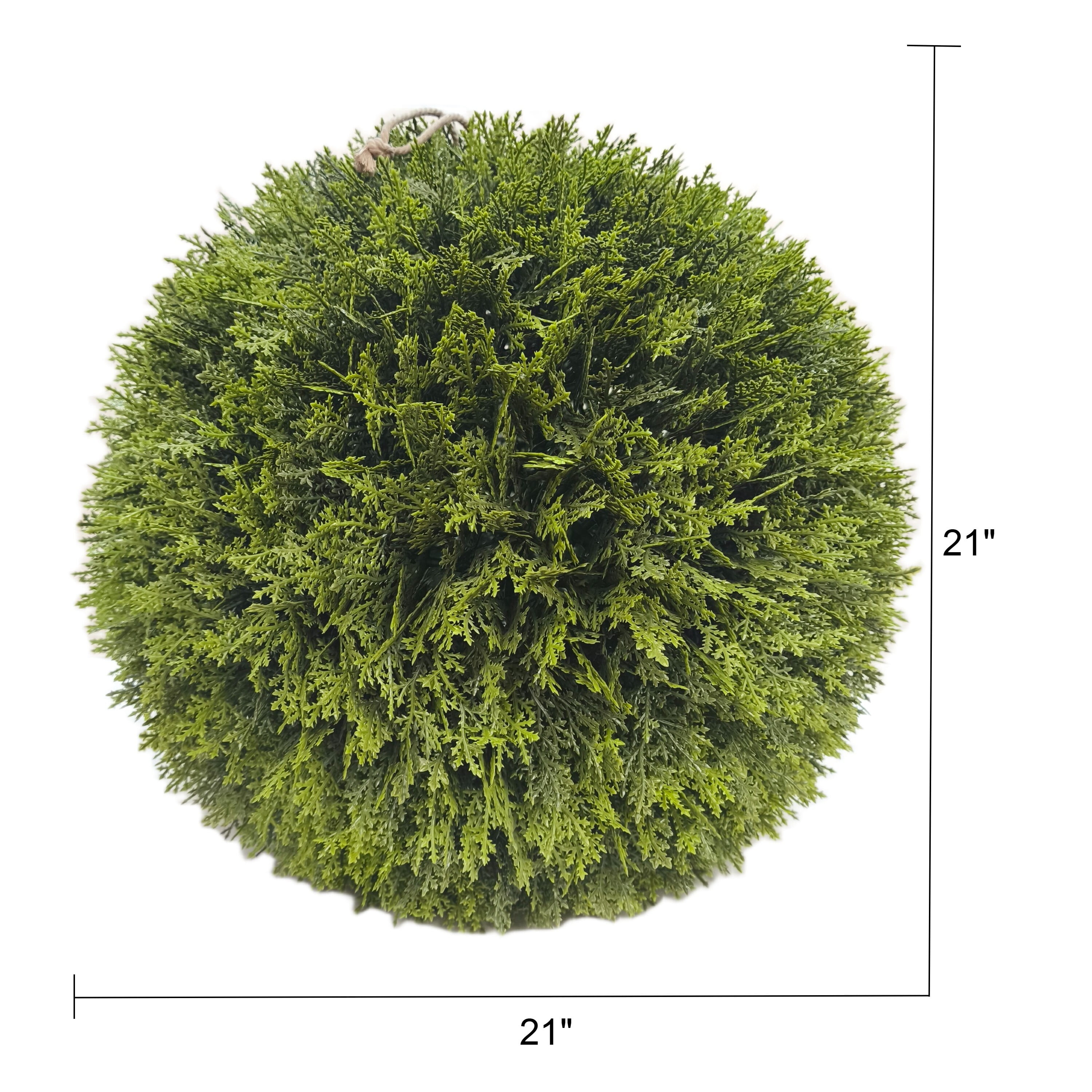 My Texas House 21" Artificial Evergreen Cyprus Ball