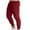 Wine, variant on Mchoice Sweatpants for Men Casual Athletic Gym Workout Solid Color Pants Tight Fitting Elastic Waist Pockets Fitness Sport Pants