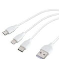 thumbnail image 2 of axGear USB Data Charging Cable USB 3.1 Type C Lightning Micro USB 3 In 1 Travel Wire, 2 of 5