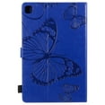 thumbnail image 2 of Case for Galaxy Tab A 10.1" 2019 SM-T510/T515/T517, Slim Fit Folio Flip PU Leather Butterfly Embossed Smart Stand Cover Auto Wake/Sleep Shockproof Protection TPU Back Cover, Blue, 2 of 6