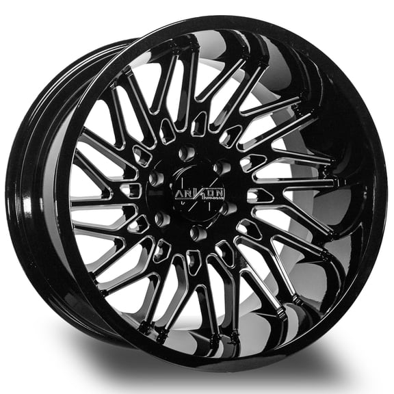 20x12 Black Milled Wheel ARKON OFF-ROAD Apollo 6x5.5 -51