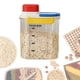 thumbnail image 1 of Contenedor para almacenar arroz, cubo para comida de mascotas, organizador de cocina, contenedor para granos, para despensa, cocina, granos y frutos Mango rojo, 1 of 8
