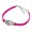 Pink, variant on Wizard of Oz Dorothy Character Novelty Suede Leather Metal Bracelet