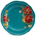 thumbnail image 4 of The Pioneer Woman Vintage Floral 12-Piece Dinnerware Set, Teal, 4 of 5