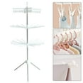 thumbnail image 5 of 3-Tier Rotation Clothes Drying Rack Foldable Laundry Hanger Tripod Stand Rack, 5 of 10