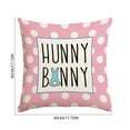 thumbnail image 4 of LHNFt Spring Easter Pillow Covers 18x18 Inch, Cute Bunny Rabbit Floral Easter Decorations Watercolor Pink Flower Butterfly Decorative Throw Pillow Cases Outdoor Farmhouse Decor for Sofa Couch Bed, 4 of 7