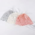 thumbnail image 2 of SPRING PARK 3 Colors Cute Newborn Girls Boys Lovely Cotton Lace Floral Cap Photography Prop Hat with Strap, 2 of 6