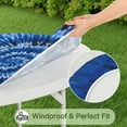 thumbnail image 5 of Colorful Tie Dye Pattern Round Fitted Tablecloth with Elastic Edge,Dining Table Cover Waterproof,Outdoor Round Tablecloth for Camping,Dining,Indoor and Outdoor, 5 of 7