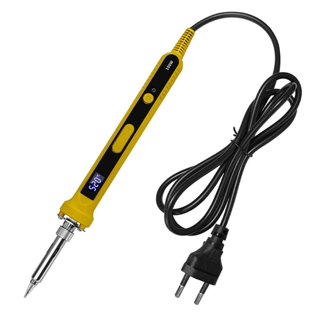 Soldador eléctrico digital Speravity calefacción interna Control de temperatura constante color Amarillo UE