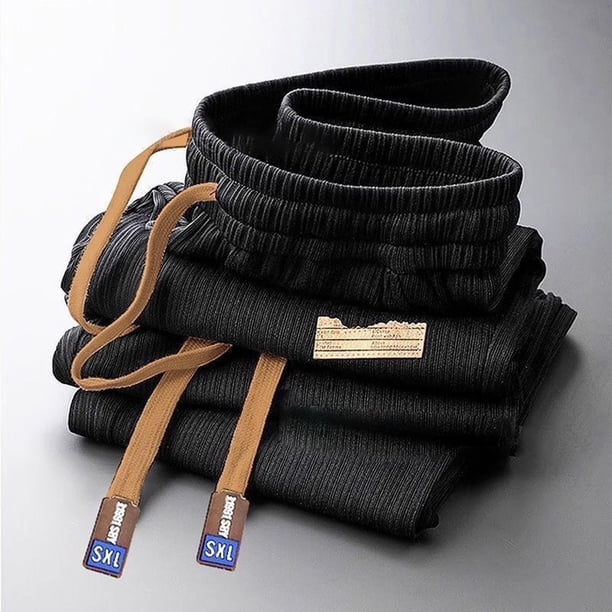 Ceisia Teenager Unisex All-Season Sports Pants Gift - Faddish Solid Elastic Waist Pocket Casual Trousers