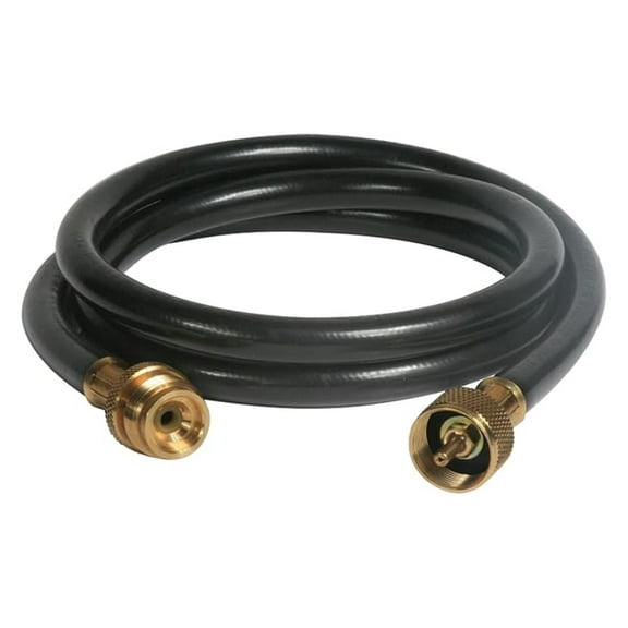 12' Propane Extension Hose - 1"-20 Male to Female Swivel Cylinder Thread - Propane Tank Hose for Tee, Y, or Distribution Tree Connections - Replacement Hose