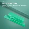 thumbnail image 2 of Trjgtas 120 Sets Multicolor Hanging File Folder Tabs with Blank Inserts 2 Inches Plastic Hanging File Tabs for Hanging Folders, 2 of 5