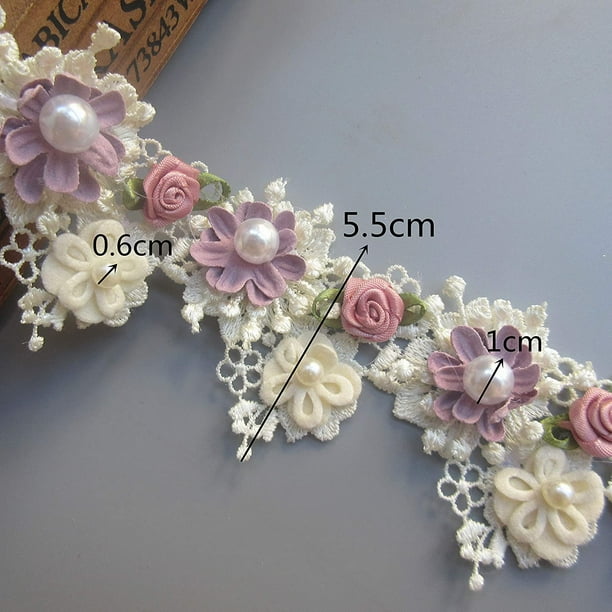 Apparel Decorative Beaded Trim  Clothing Pearl Embroidery Lace