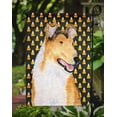 thumbnail image 3 of Carolines Treasures SS4263GF Collie Bonbon Lisse Maïs Halloween Portrait Drapeau - Taille du Jardin, 3 of 3