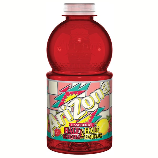AriZona Raspberry Half & Half Iced Tea Lemonade 32 oz Plastic Bottles