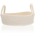 thumbnail image 2 of Basket Storage Cotton Woven Rope Toy Laundry Bins Bin Baskets Hamper Nursery Holder Sundries Clothes Wicker Rattan Lined, 2 of 9