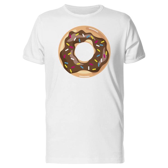 Chocolate Glazed Donut Doodle Tee Men's -Image by Shutterstock
