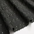 thumbnail image 2 of Campanula Embroidered Eyelet Fabric - Black Floral 45" By The Yard, 2 of 3