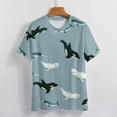 thumbnail image 7 of T Shirt For Men Arctic Animal Print T-Shirt Whales And Bear Fashion T-Shirts Mens Fun Tee Shirt Beac, 7 of 7