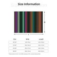 thumbnail image 2 of Throw Blanket for Couch - Colorful Stripes Soft Comfy Lightweight Cozy Warm Throw Blanket, Fuzzy Plush Flannel Blanket & Throws for Sofa and Bed All Season, 2 of 8