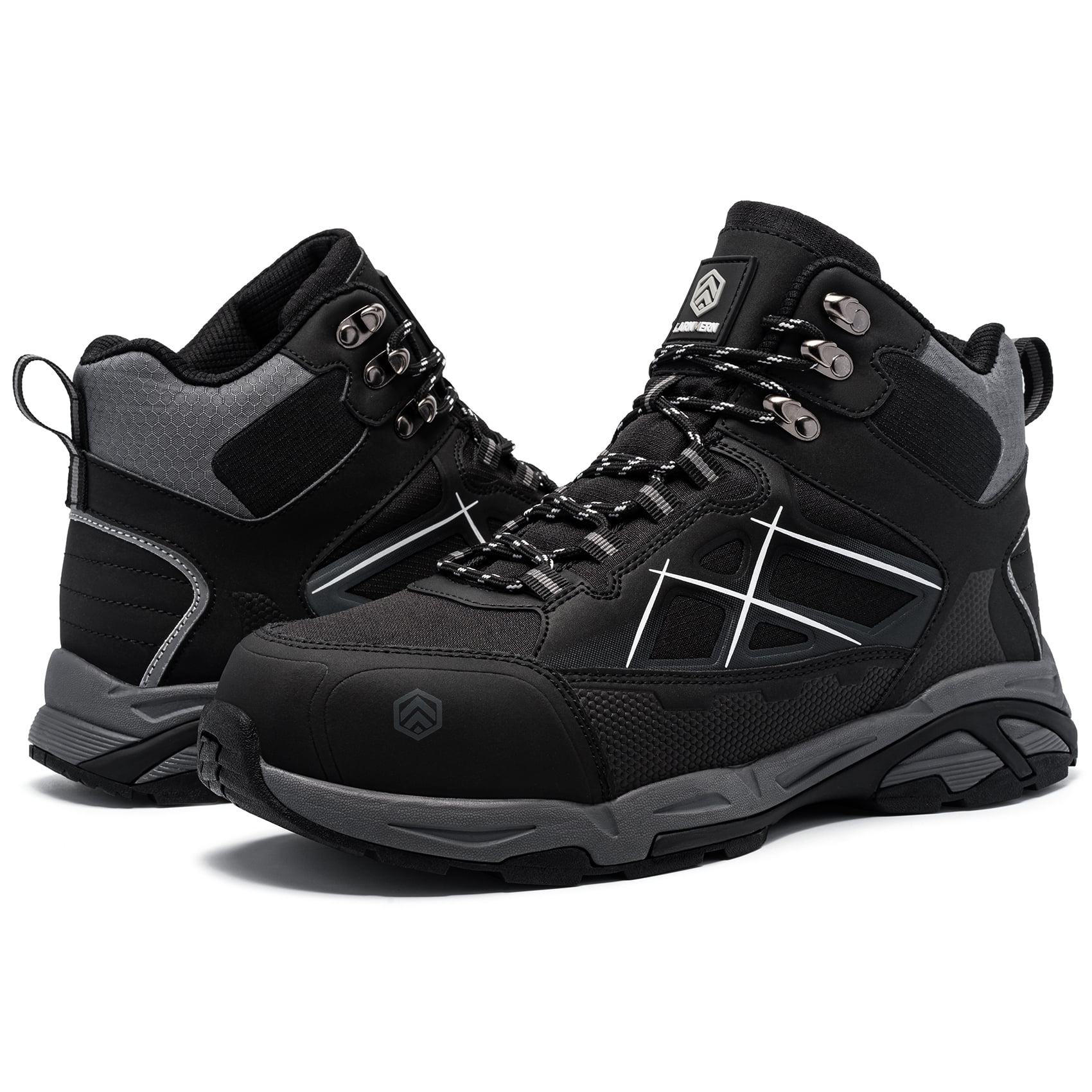 LARNMERN CONSTRUCTION  SAFETY WORK BOOTS Amazon.com: LARNMERN Steel Toe Work Boots Men,Non Slip  main image 3