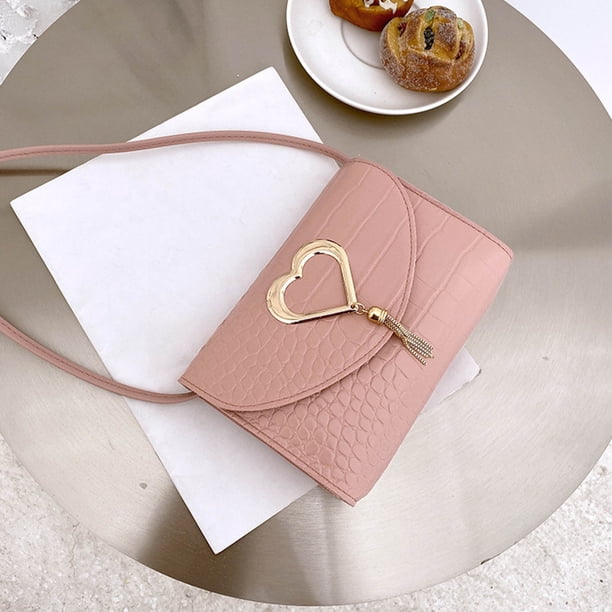 Bolso bandolera de moda para mujer, estilo mensajero, con correa, para el hombro o cruzado, ideal para llevar el móvil.