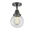 thumbnail image 3 of Innovations Lighting  Caden Beacon - 1 Light 6" Flush Mount Clear/Matte Black, 3 of 5