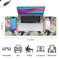 thumbnail image 5 of Long Mouse Pads for Desk,Pioneer Flower Floral Print Pattern Desk Mats on Top Of Desks, Desk Mouse Pad Extra Large with 3mm Non-Slip Base and Stitched Edge for Gaming,Office,Work,Home 31.5"x11.8", 5 of 6