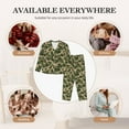 thumbnail image 6 of JUNZAN Camouflag Print Womens Pajama Sets,Long Sleeve Button Down for Women Pjs 2 piece, 6 of 7