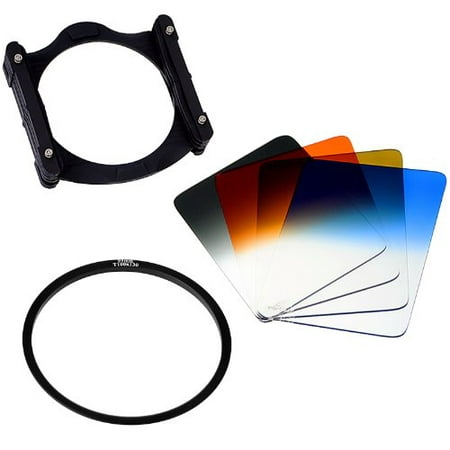 Fotodiox Pro 100mm Filter System 95mm Kit - Includes Fotodiox Pro 100mm Filter Holder, Four (4x) Fotodiox Pro 100mm