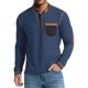 thumbnail image 1 of pstuiky camisa de manga larga para hombre, Sudadera informal deportiva de manga larga y cuello redondo para hombre camisetas de hombre m, 1 of 8