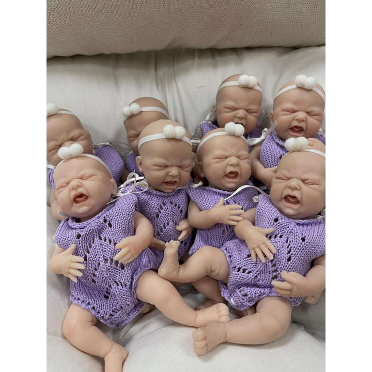 Mire Mire Realistic Reborn Baby Doll 7 inch Mini Silicone Cry reborn Baby Doll Girl Stress Relief for Adults Walmart