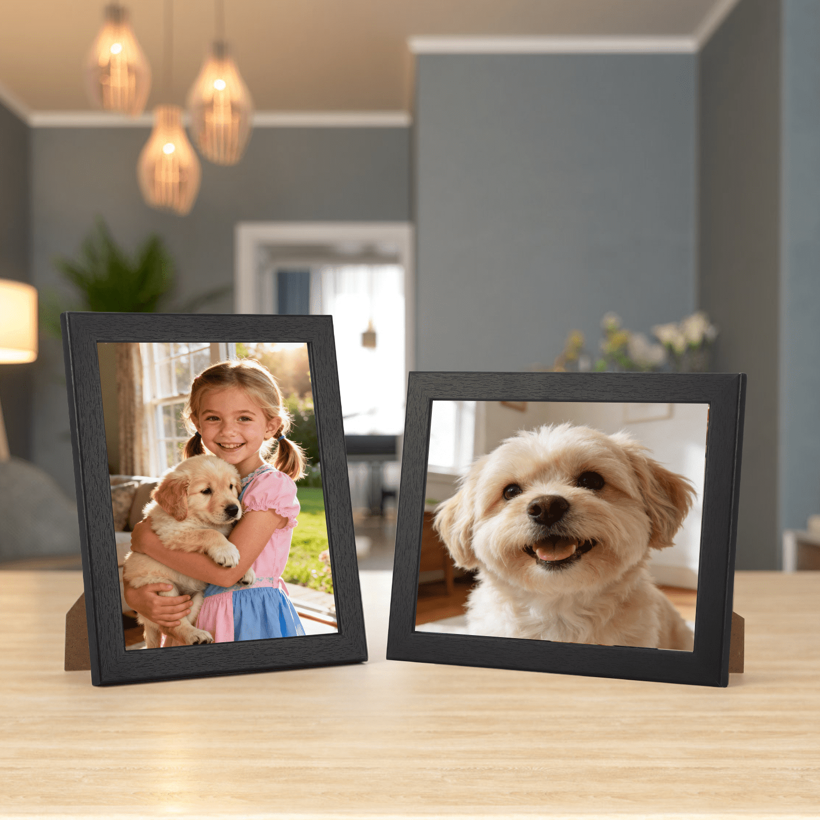 7 Pack 8x10 Picture Frames for Wall Mount and Tabletop Display