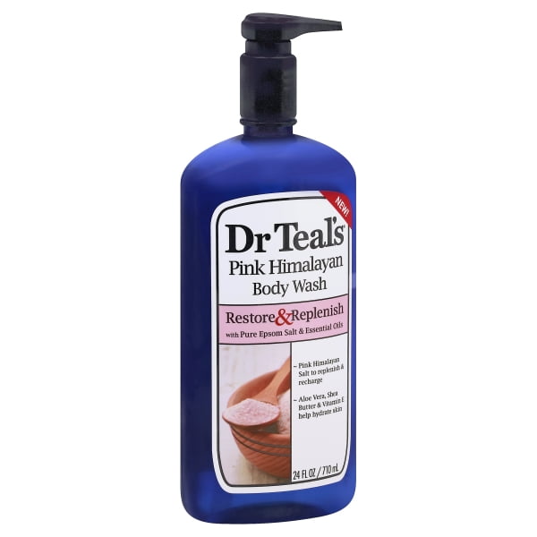 Dr Teal's Restore & Replenish Pink Himalayan Salt Body Wash, 24 oz