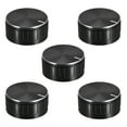 thumbnail image 1 of 5 piezas de botón de potenciómetro con eje estriado negro de aluminio, superficie ranurada, botón rotativo de 40mmx17mm para control de volumen, 1 of 3