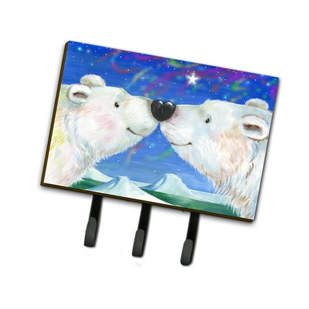

Carolines Treasures CDCO0487TH68 Polar Bears Polar Kiss by Debbie Cook Leash or Key Holder Triple multicolor